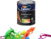 Levis-Ambiance Tablo- Hoogkwalitatieve extra matte acrylaatverf, beschrijfbaar met krijt-"Ral 1034-Pastelgeel" 1l