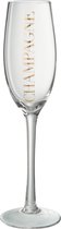 Jolipa / Jline Champagneglas met opschrift - Goudkleurig - Set van 6