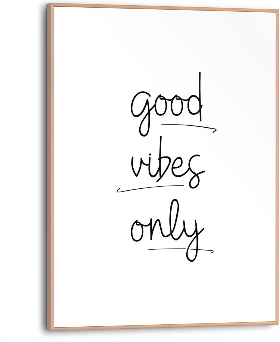 Good Vibes Only Texte Anglais Citation Positivite Peinture 30 X 40 Cm Bol Com