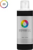 MTN Water Based Paint 200ml - Carbon Black