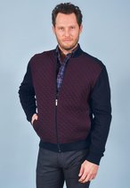 GCM Vest wijnrood met donkerblauw maat XXL