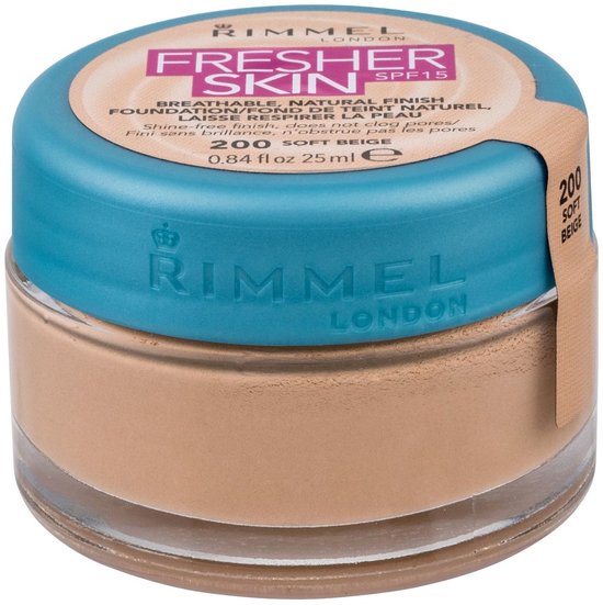 Rimmel London Fresher Skin - 200 Soft beige - Foundation | bol