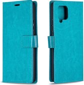 Voor Huawei Y5p Crazy Horse Texture Horizontale Flip Leren Case met Houder & Kaartsleuven & Portemonnee & Fotolijst (Blauw)