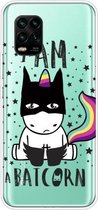 Voor Xiaomi Mi 10 Lite 5G schokbestendig geverfd transparant TPU beschermhoes (Batman)