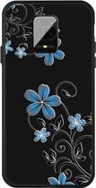 Voor Xiaomi Redmi Note 9s patroon afdrukken reliëf TPU mobiele hoes (kleine orchidee)