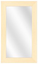 Spiegel met Brede Houten Lijst - Blank Ongelakt - 40 x 120 cm