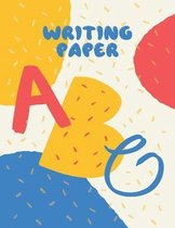 Writing Paper ABC: Alphabet Handwriting Practice workbook for kids