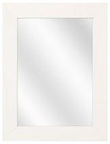 Spiegel met Brede Houten Lijst - Wit - 50 x 60 cm
