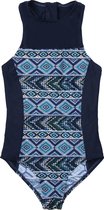 Badpak met ritssluiting - Navy tribal pattern 164-170