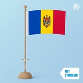 Tafelvlag Moldavie 10x15cm | met standaard