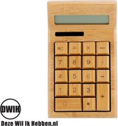 Calculatrice en bois de bambou Calculatrice