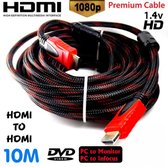 HDMI cable 10 meters Gold Plated High Speed ​​male-male / 1080P 3D support