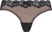 Hunkemöller Dames Lingerie Brazilian Marion  - Zwart - maat XL