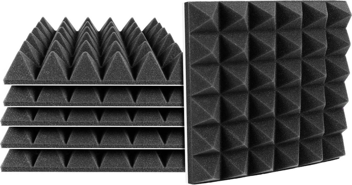 NX Sound 6 PACK Zelfklevende geluidsisolatie 30x30x5cm