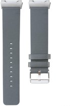 Eyzo Fitbit Ionic Band - Leer- 23cm x 2cm - Grijs
