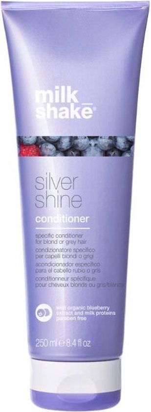 milk_shake silver shine conditioner 250 ml - vrouwen - Voor Geblondeerd haar/Gekleurd haar/Grijs haar - Conditioner voor ieder haartype