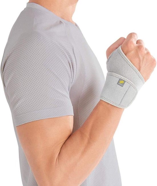 Bracoo WS10 Polsbandage Polsbrace - verstelbare neopreen band - wrist support - grijs - Bracoo