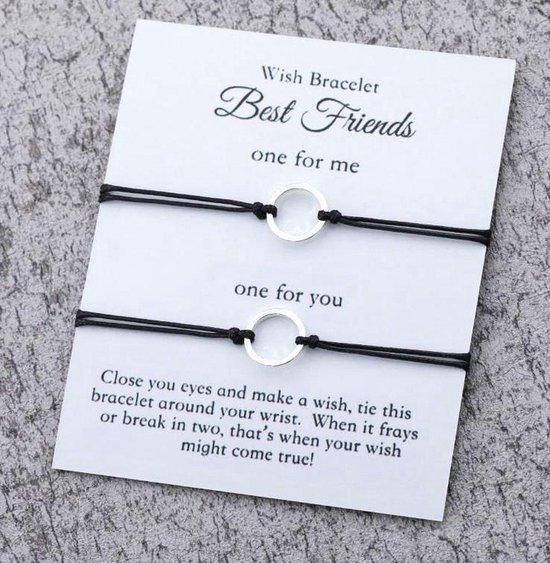 Vriendschapsarmband | met ring hangertje | Pinky promise Armband | Armband  vriendinnen... | bol.com