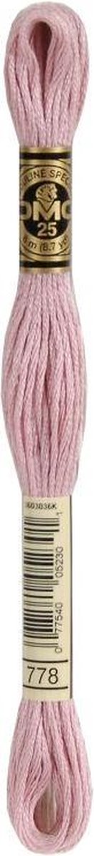 3 stuks DMC Borduurgaren-778 Oud Rose