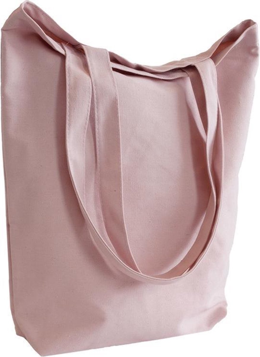 Canvas tas - 10 stuks - - 38 x 42 x 10 cm - Canvas shopper - Canvas schoudertas