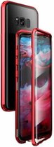 Voor Samsung Galaxy S8 + magnetisch metalen frame Dubbelzijdig gehard glazen omhulsel (rood)