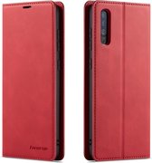 Voor Galaxy A50 Forwenw Dream Series Oil Edge Strong Magnetism Horizontal Flip Leather Case met houder & kaartsleuven & Wallet & Photo Frame (rood)