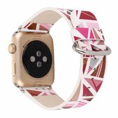 Voor Apple Watch Series 5 & 4 40mm / 3 & 2 & 1 38mm Fashion Strap horlogeband (rood)