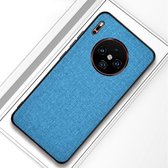 Voor Huawei Mate 30 schokbestendige stoffen textuur PC + TPU beschermhoes (blauw)