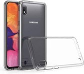 Krasbestendige TPU + acryl beschermhoes voor Galaxy A10 (transparant)