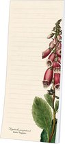 Notitieblok magneet Rode vingerhoedskruid 10x24cm