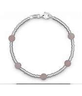 QUINN - Armband - Dames -  zilver 925 - Edelstein - Rosa Quarz - 28169030