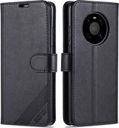 Voor Huawei Mate 40 AZNS Schapenvacht Textuur Horizontale Flip Leren Case met Houder & Kaartsleuven & Portemonnee (Bruin)