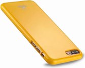 GOOSPERY JELLY CASE voor iPhone 8 Plus & 7 Plus TPU Glitterpoeder Valbestendige beschermende achterkant van de behuizing (geel)