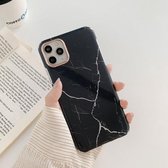 Marmerpatroon Dubbelzijdig lamineren TPU beschermhoes voor iPhone 11 (zwart)