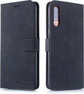 Voor Galaxy A90 5G Diaobaolee Pure Verse Textuur Horizontale Flip Leren Case, met Houder & Kaartsleuf & Portemonnee & Fotolijst (Zwart)