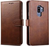 Voor Galaxy S9 GUSSIM zakelijke stijl horizontale flip lederen tas met houder & kaartsleuven & portemonnee (bruin)