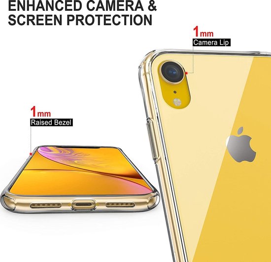 Ceezs Siliconen hoesje geschikt voor Apple iPhone Xr - optimale bescherming - doorzichtige silicone hoes - backcover - transparant - Ceezs