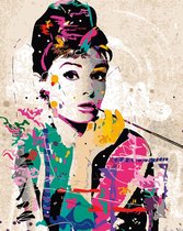 Paint by Number - Schilderen op Nummer - Audry Hepburn - paintbynumber.eu