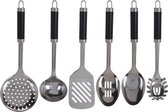 Keukengerei / Kookgerei / Keukengereedschap - Met Houder - RVS - 6 Stuks