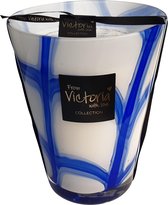 Victoria with Love - Kaars – Pierre blue– XL - Geurkaars