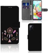 Smartphone Hoesje Geschikt voor Samsung Galaxy A71 Book Style Case Boho Dreamcatcher