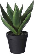 Mica Decorations Aloe Vera Kunstplant - H27 x Ø24 cm - Plastic pot - Groen