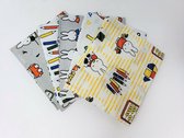 Miffy at School - Nijntje op School - Quiltstof Pakket Fat Quarters