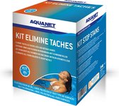 Aquanet kit voor verwijderen vlekken van zware metalenop zwembadliners