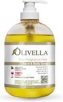 Olivella® Vloeibare Olijfzeep - 100% Vegan & Natuurlijke - Vegan Zeep - Zonder Palmolie - Zonder geur  - Neutrale zeep -500ml