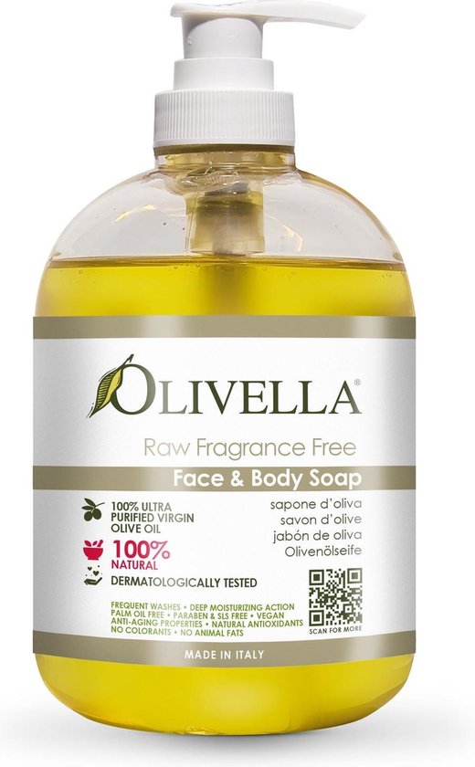 Olivella® Vloeibare Olijfzeep - 100% Vegan & Natuurlijke - Vegan Zeep -  Zonder... | bol.com