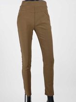 Dames tregging Romy L/XL - Camel - Luxe & Comfort - Hoge Taille