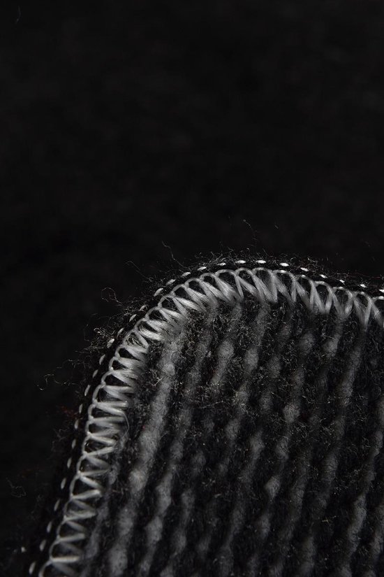 Nerge.be | Badmatten | Havai Black 70x120 cm | %100 Acrylic - Handmade | Badmat Set | Antislip | Washable in the Machine | Soft surface | - Nerge.be