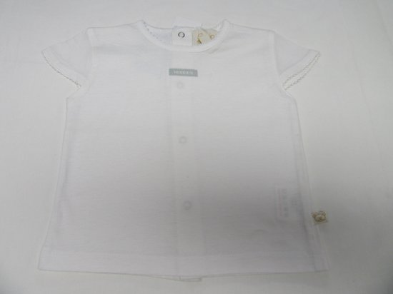 noukie's , meisje, t-shirt kapmouw , wit , 12 maand 80