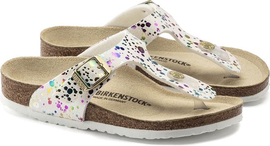 Birkenstock Slippers - Maat 30 - Meisjes - wit - paars - roze - geel |  bol.com